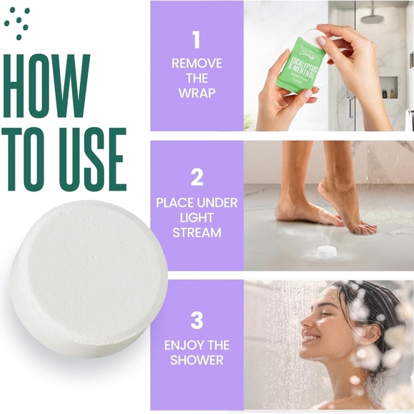 Shower Steamers Aromatherapy Gift Set - 6 Tablets - Picture 5 of 7